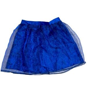 Solemio Organza Skirt Blue Size Medium